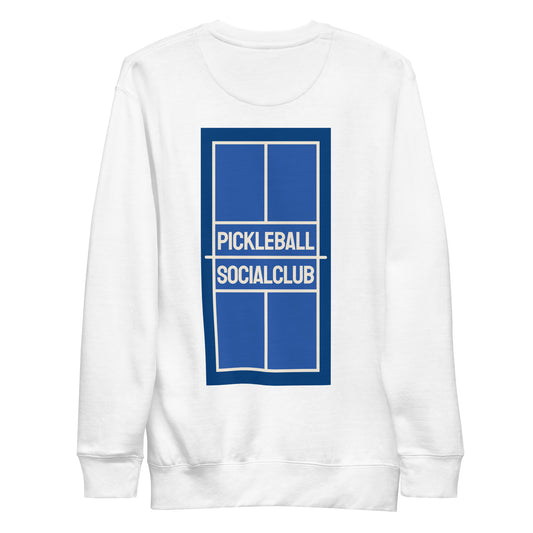 Pickleball Socialclub Sweatshirt (Blue on Blue)