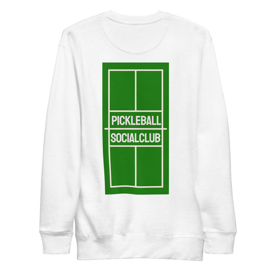 Pickleball Socialclub Sweatshirt (Green on Green)