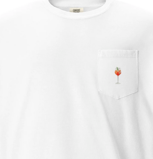 Aperol Spritz Unisex garment-dyed pocket t-shirt