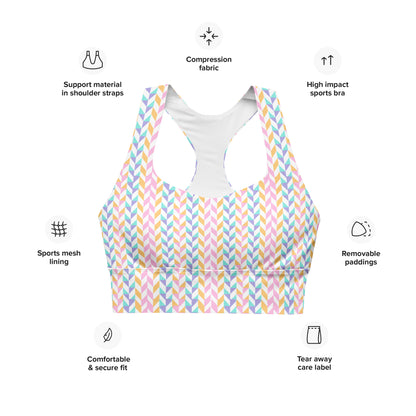 The Pastel Longline Sports Bra