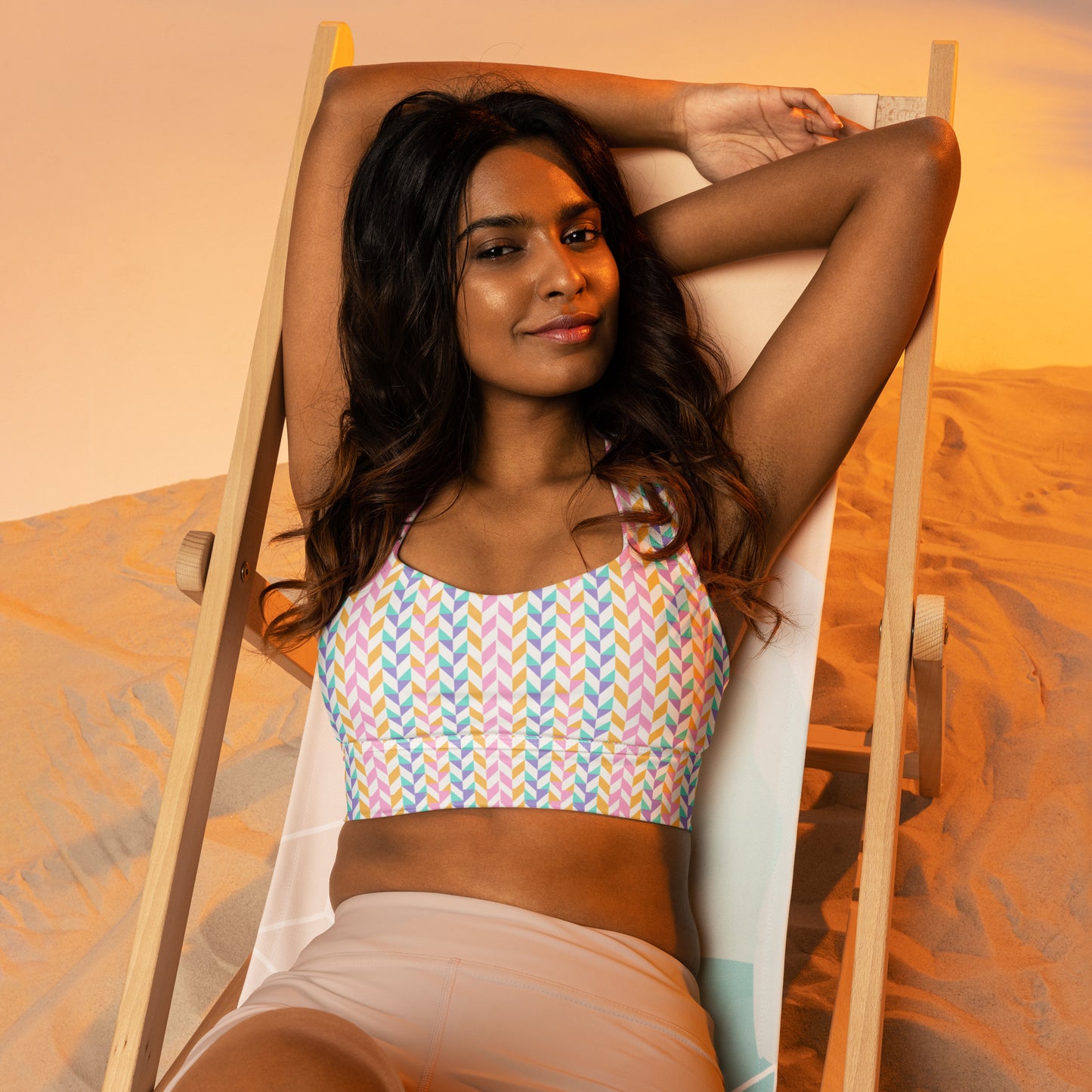 The Pastel Longline Sports Bra