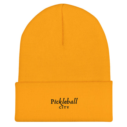 Pickleball City Cuffed Beanie