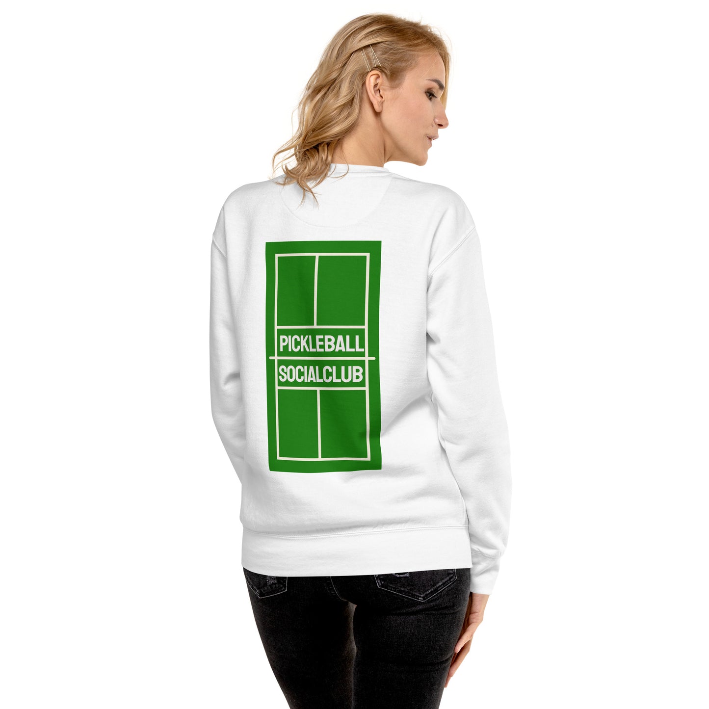 Pickleball Socialclub Sweatshirt (Green on Green)